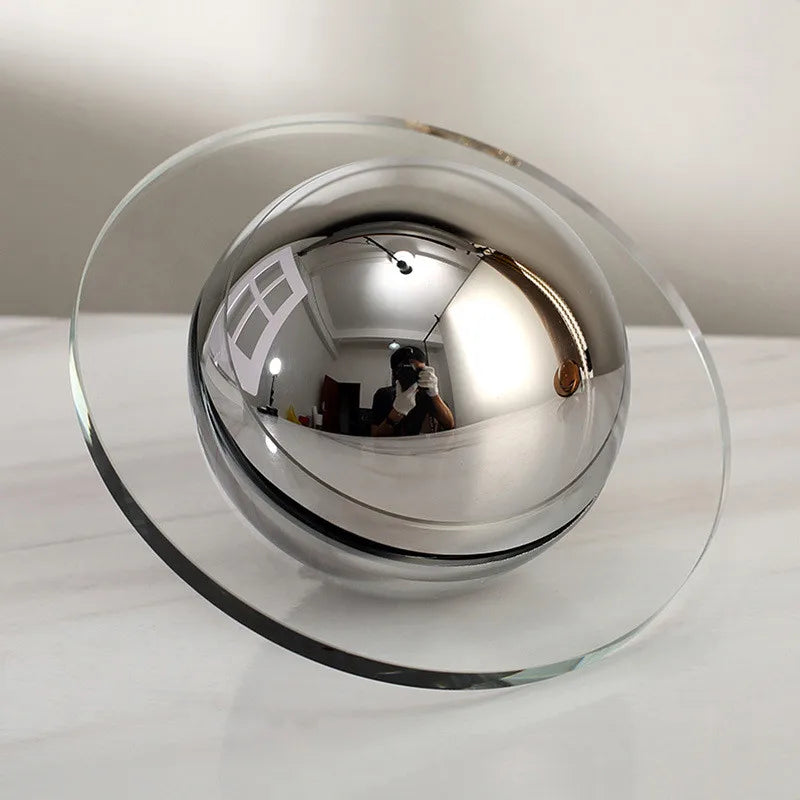 Modern Glass Butterfly and Planet Ball Ornaments