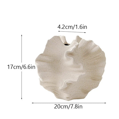 Nordic Ceramic Coral Vase