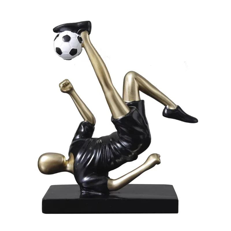 Creative Football & Basketball Player Resin Statue Ornament for Home & Office Decor