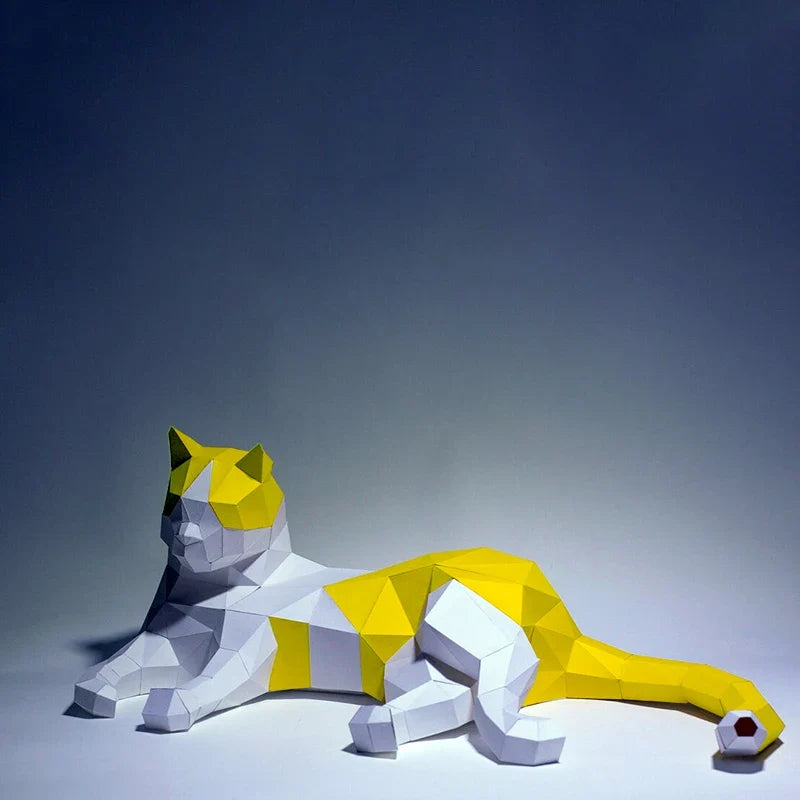 The Papercraft Purr-fection 3D Cat Model Kit