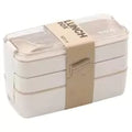 EcoStack | 3-Tier Bento Lunch Box | Wheat Straw 900 ml