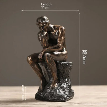 Nordic Minimalist Thinker Statue