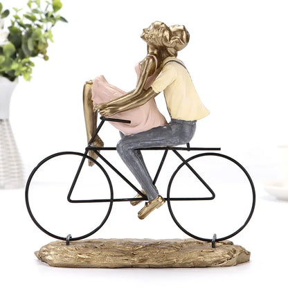 Our Journey Romantic Couple on Bicycle Sculpture