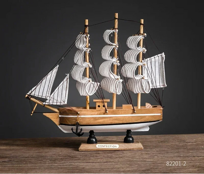 Creative & Luxury Metal Sailing Ship Model Figurines