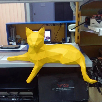 The Papercraft Purr-fection 3D Cat Model Kit