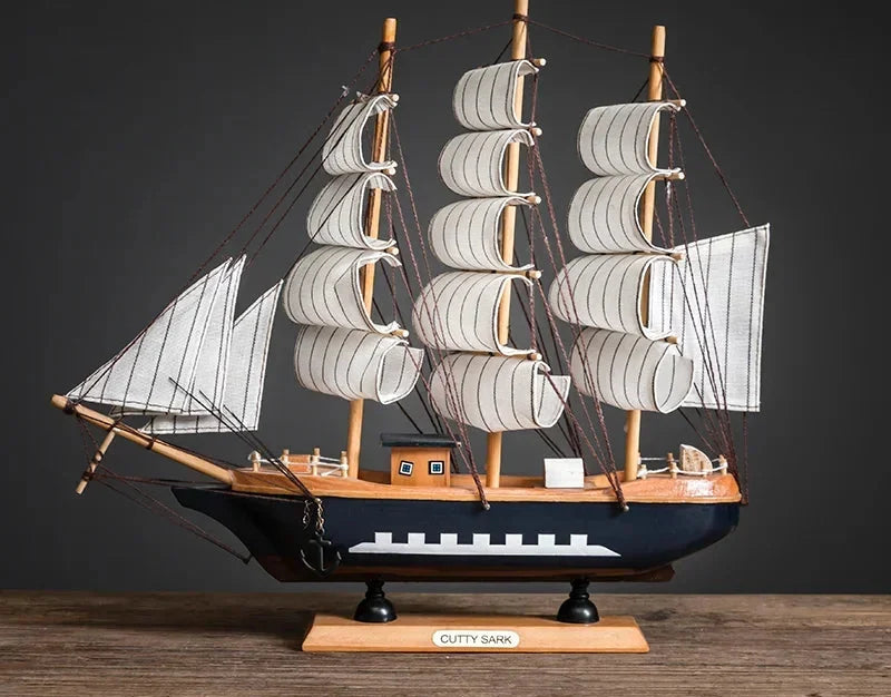 Creative & Luxury Metal Sailing Ship Model Figurines