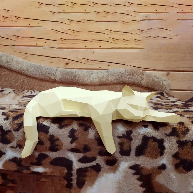 The Papercraft Purr-fection 3D Cat Model Kit