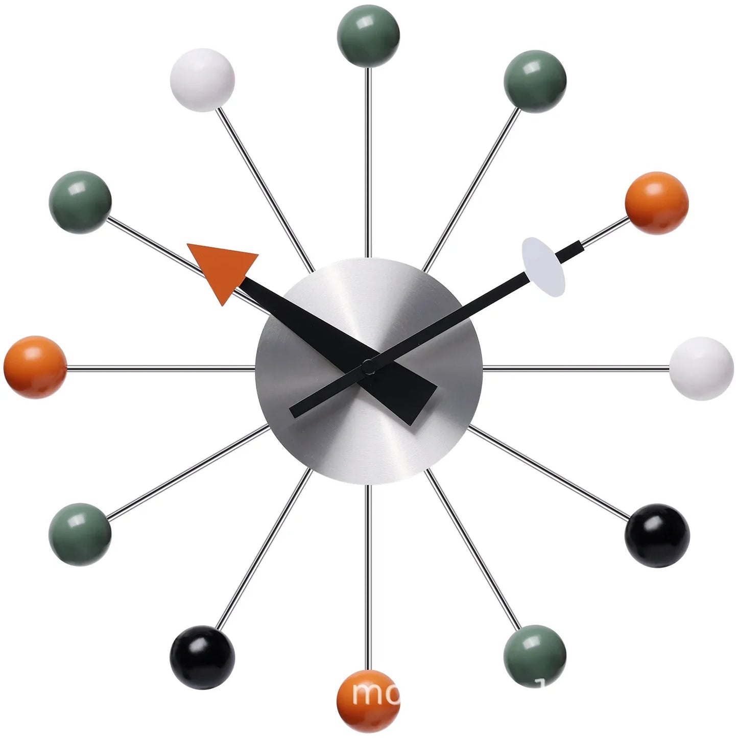Modern Silent Pop Colour Ball Wall Clock