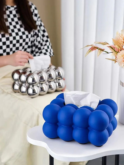 Nordic Ceramic Bubble Ball Tissue Box Cover & Storage Ornament