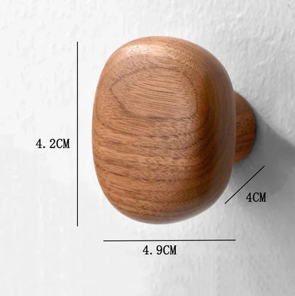 Solid Wood Wall Hooks & Cabinet Handles