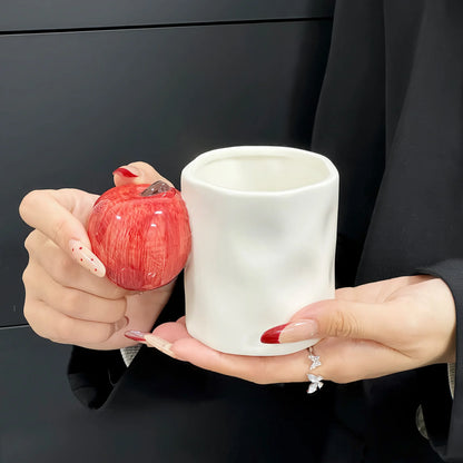 Creative Fruit Handle Ceramic Mug