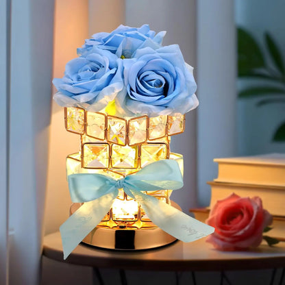 Crystal Flower Night Light with USB Charging