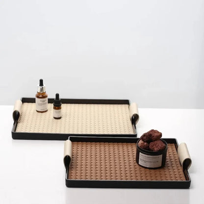 Luxury Decorative Leather Tray