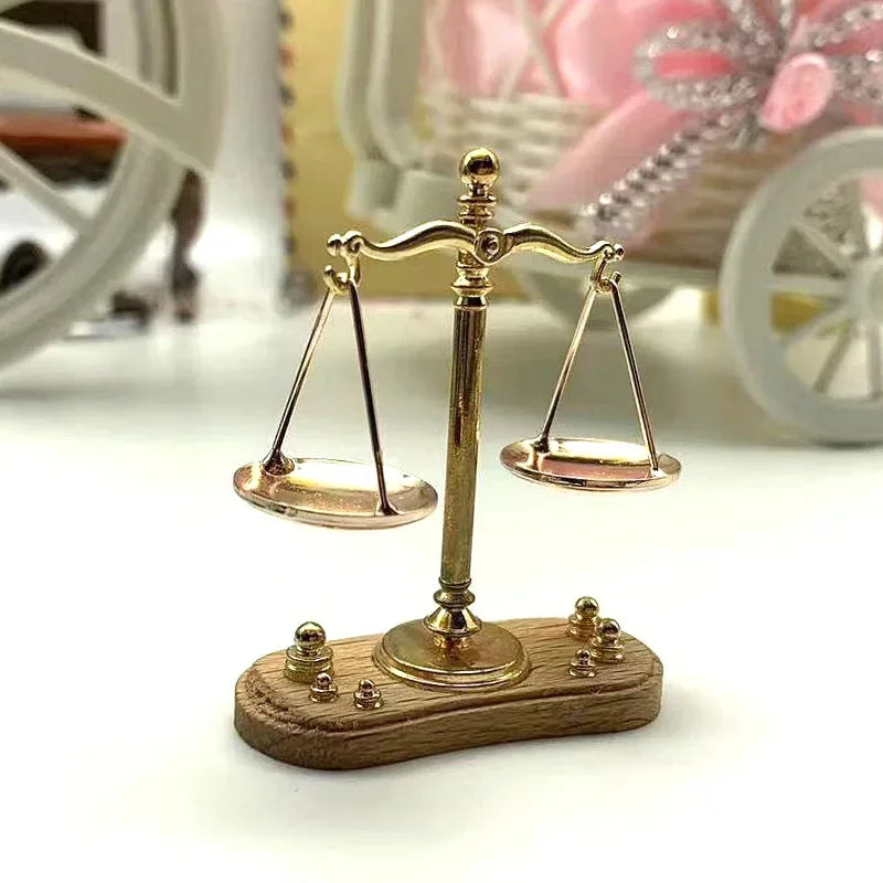 Mini Vintage Balance Scale Ornament