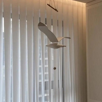 Handcrafted Wooden Flying Bird Mobile