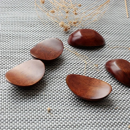 5pcs Japanese Ingot Natural Wood Chopstick Holder Rest Set