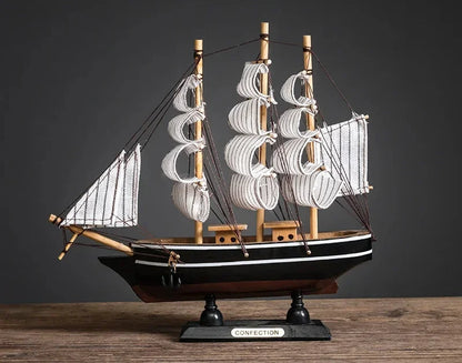 Creative & Luxury Metal Sailing Ship Model Figurines