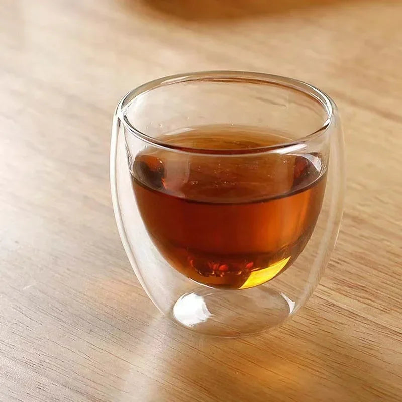 Double Wall Insulated Glass Cup
