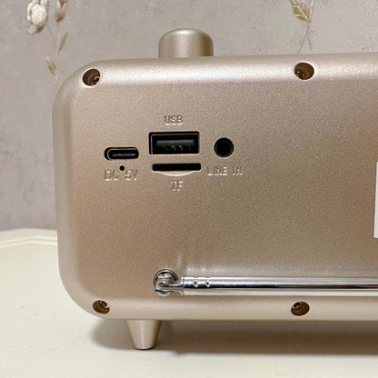 Retro Bluetooth Speaker with FM Radio
