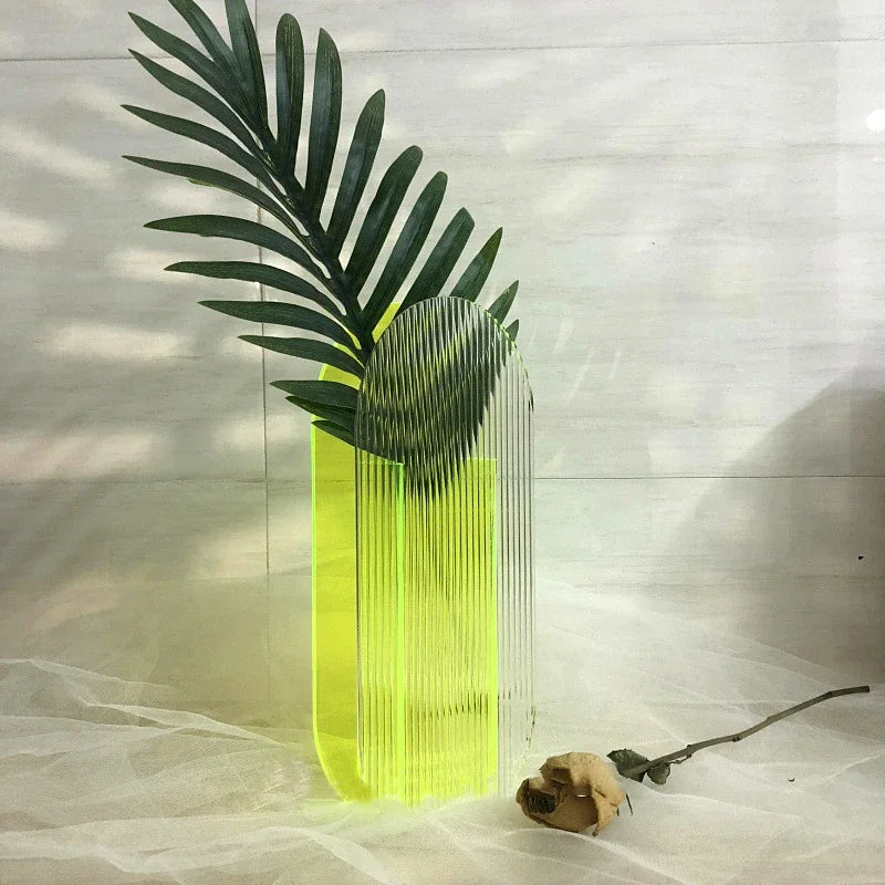 Colorful Modern Acrylic Flower Vase