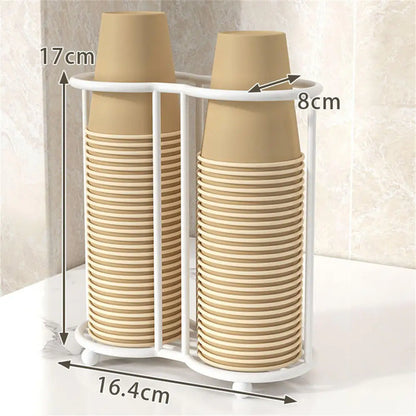 High-Capacity Disposable Cup Holder & Organizer Rack
