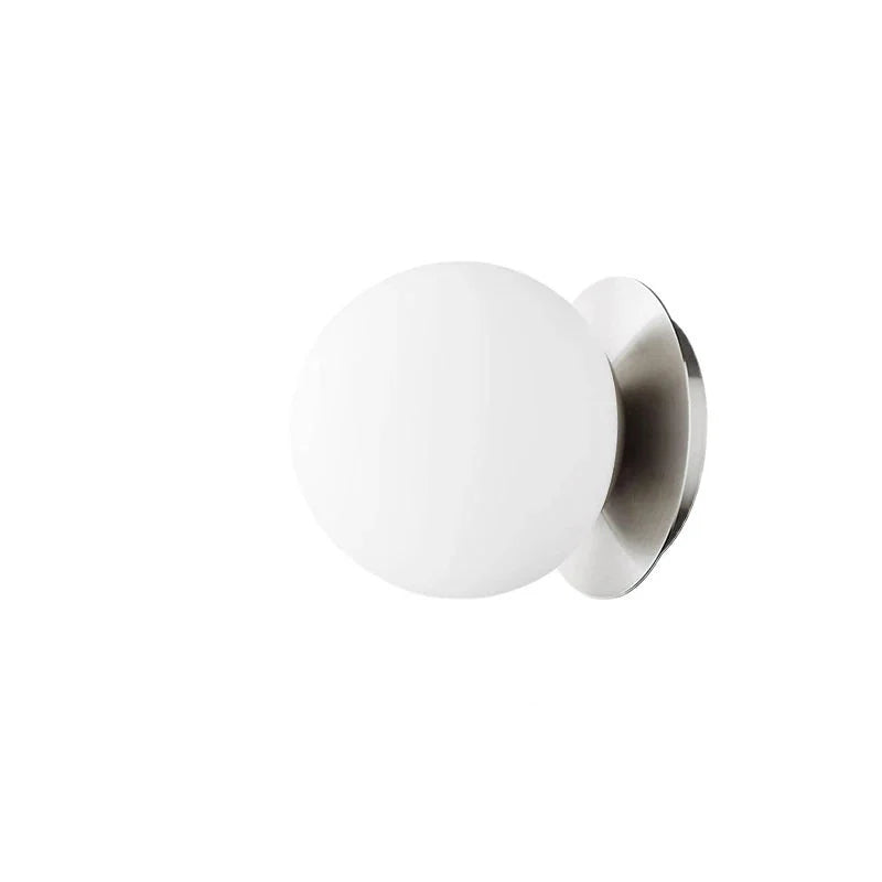 Nordic Globe Glass Wall Lamp | Minimalist Modern Bathroom & Bedroom Light