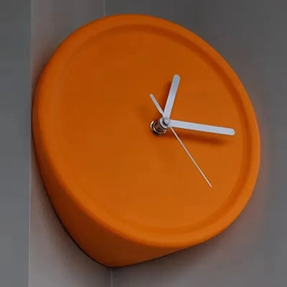 Minimalist Round Corner Wall Clock