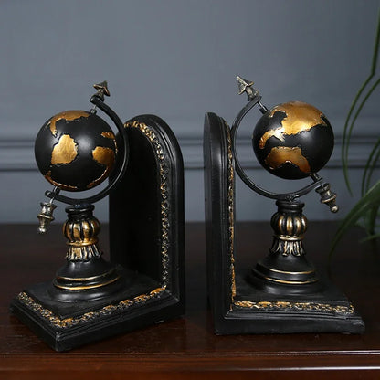 Resin Desktop Bookends - Elegant Office & Home Organizer