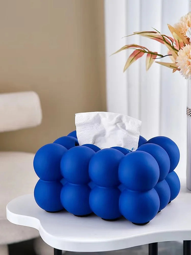 Nordic Ceramic Bubble Ball Tissue Box Cover & Storage Ornament