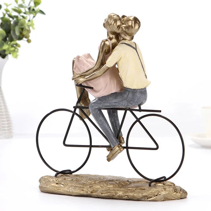 Our Journey Romantic Couple on Bicycle Sculpture
