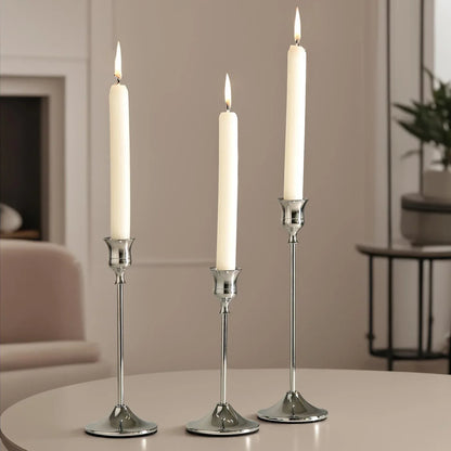 European-Style Minimalist Metal Candlestick Holders