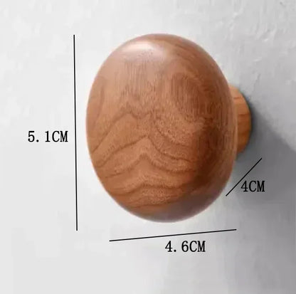 Solid Wood Wall Hooks & Cabinet Handles