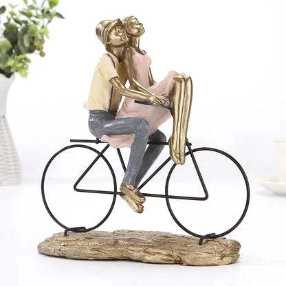 Our Journey Romantic Couple on Bicycle Sculpture