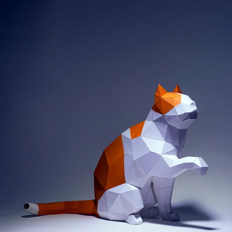 The Papercraft Purr-fection 3D Cat Model Kit
