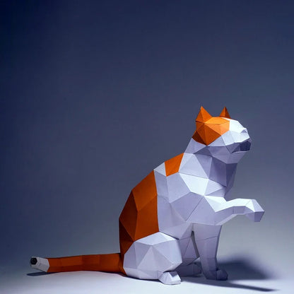 The Papercraft Purr-fection 3D Cat Model Kit