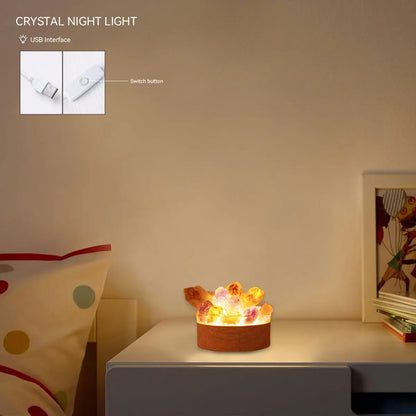 Natural Amethyst Crystal Lamp