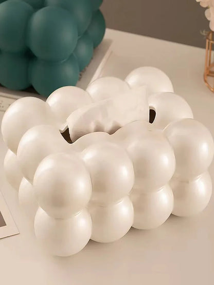 Nordic Ceramic Bubble Ball Tissue Box Cover & Storage Ornament