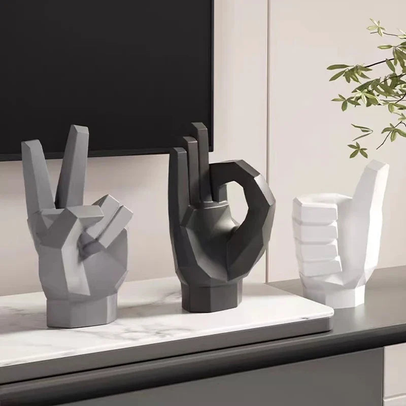 Modern Abstract Hand Sculptures