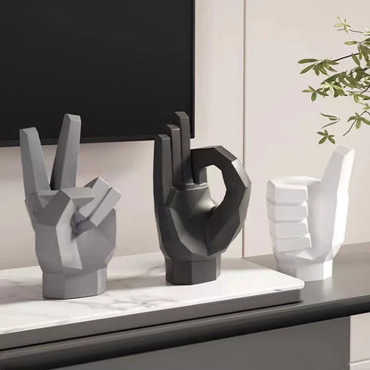 Modern Abstract Hand Sculptures