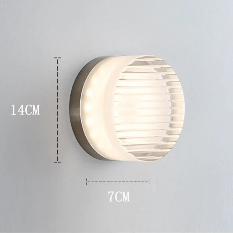 Modern Round 3-Color LED Wall Sconce