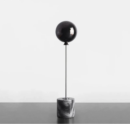 Minimalist Balloon Sculpture with Marble Base