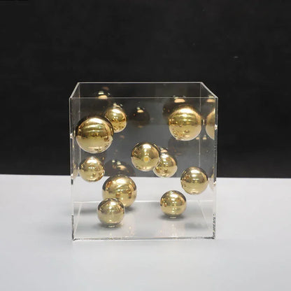 Modern Metal Ball Cube Ornament