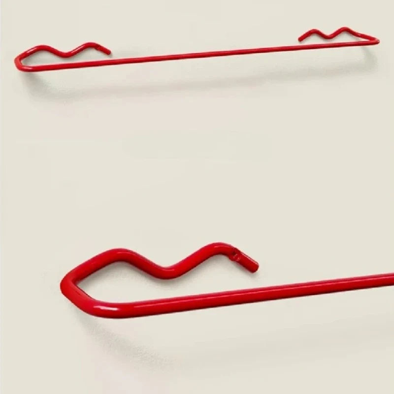Dopamine Wave Cast Iron Wall-Mounted Towel Bar | Modern Bathroom Towel Rack Organizer