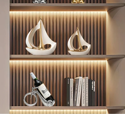 Luxury Ceramic Sailboat Sculpture