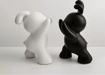 Minimalist Bunny Bookends