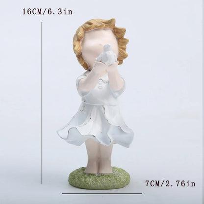 Heart Balloon Girl Sculpture