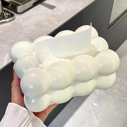 Modern Bubble Cloud Tissue Box with Lifting Spring