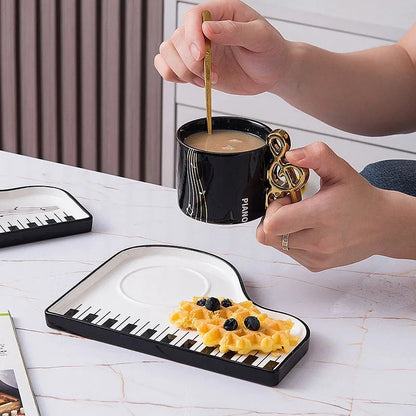 The Grand Piano Mug & Saucer Set