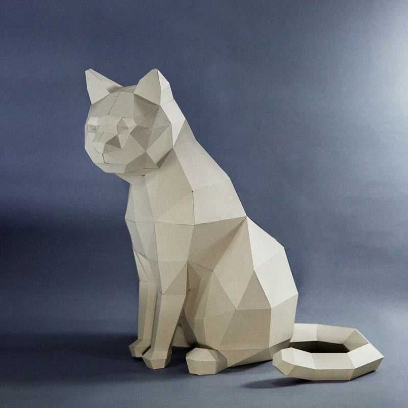 The Papercraft Purr-fection 3D Cat Model Kit