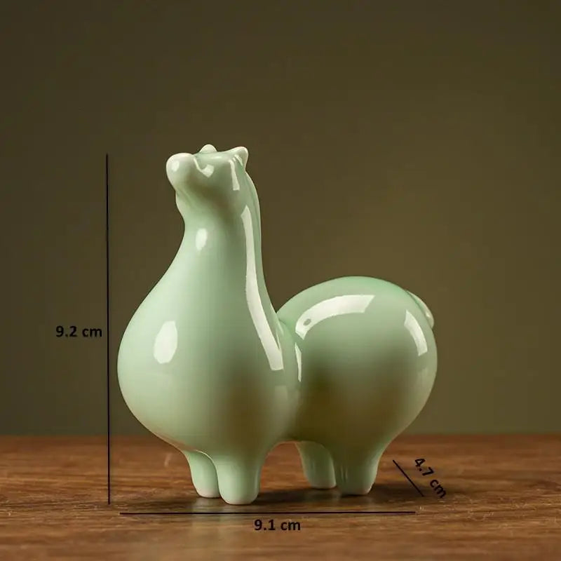 Chinese Tang Dynasty Style Ceramic Horse Figurine